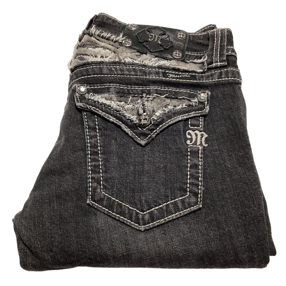 MISS ME Embellished Rhinestone Skinny Jeans JP512455 Size 29